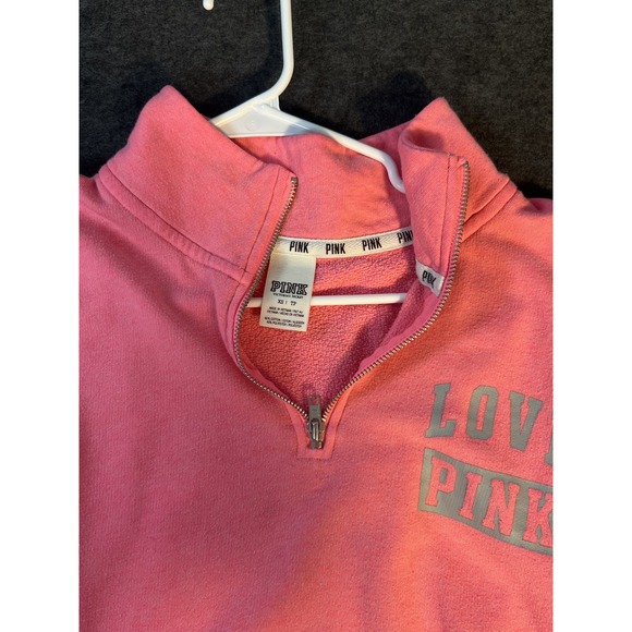 Victoria's Secret Pink Quarter Zip Sweatshirt Size XS - Picture 3 of 5
